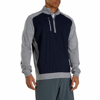 Men's Footjoy Golf Sweater Navy/Grey NZ-44171